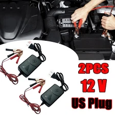2PCS Battery Charger Maintainer 12V Trickle RV for Car Truck Motorcycle ATV Auto