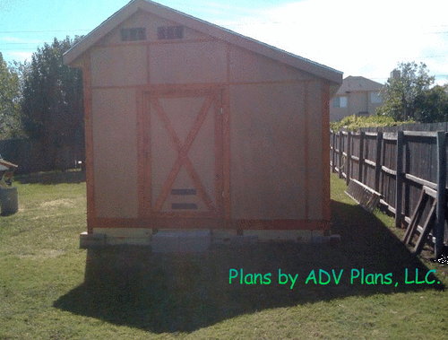 10X20 SALTBOX WOOD STORAGE GARDEN SHED PLANS 26 STYLES, GABLE GAMBREL, 8, 12, 16 - Afbeelding 9 van 10