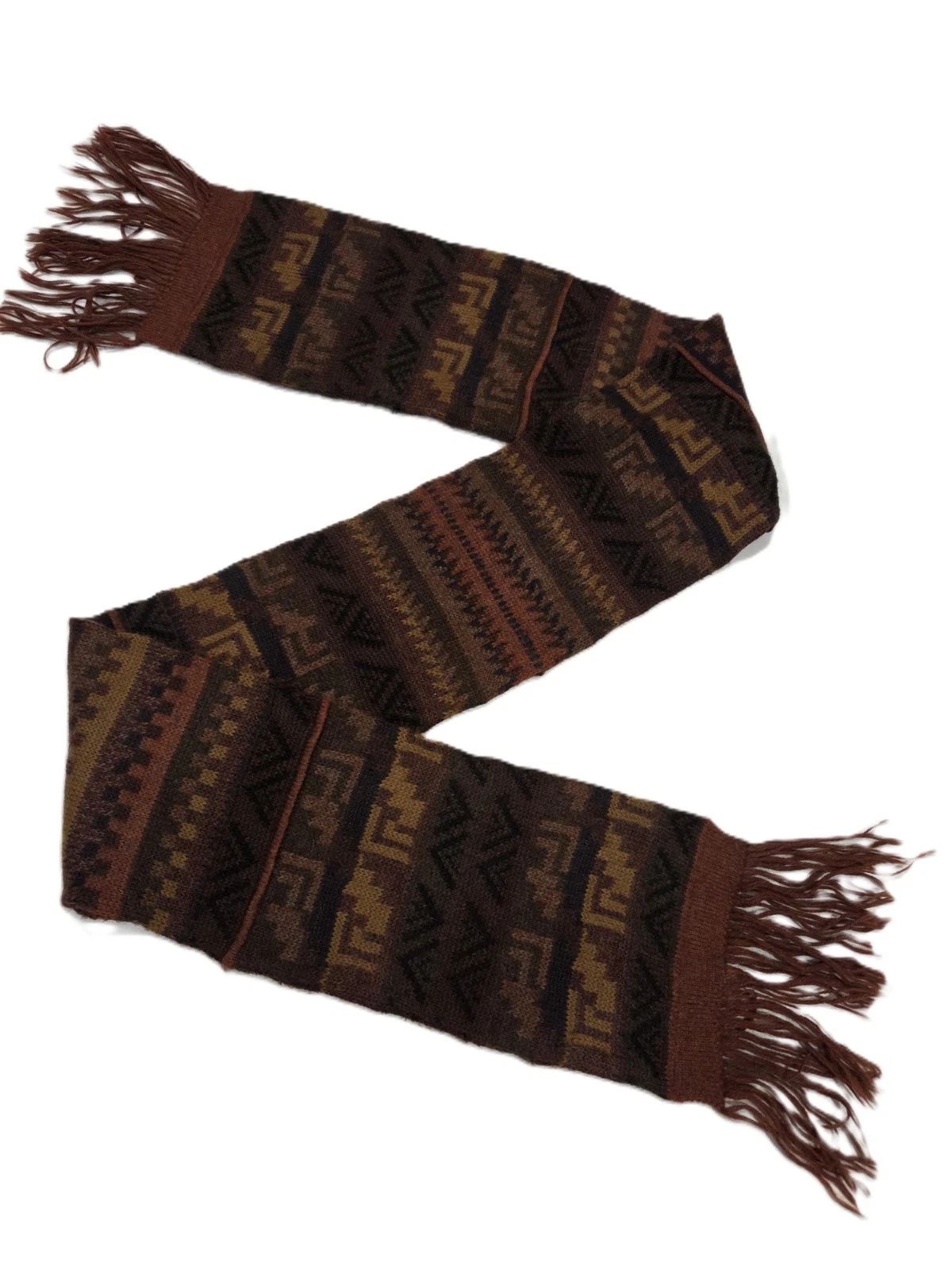 Andes E Yana Alpaca Scarf Unisex Geometric Fringe Classic Casual Outdoors
Opens in a new window or t