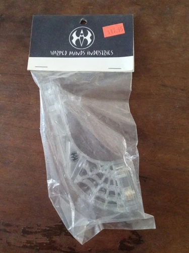 Warped Minds Ind. plastic SPYDER MOUNT. OFFSET DROP FORWARD ASA NOS! RARE CLEAR - Picture 1 of 2
