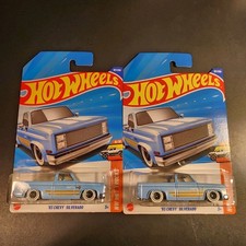 2025 Hot Wheels '83 Chevy Silverado Light Blue Lot of 2        