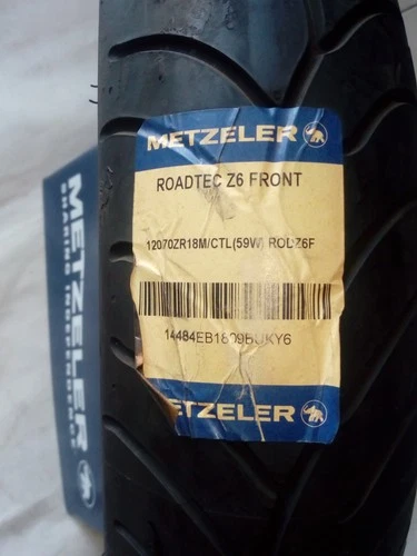 Front tire 120/70-18 Metzeler Roadtec Z6 Front dot old 18-09