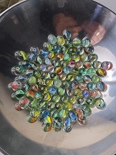 Vintage Lot Of Cats Eye Marbles 1 LB. L