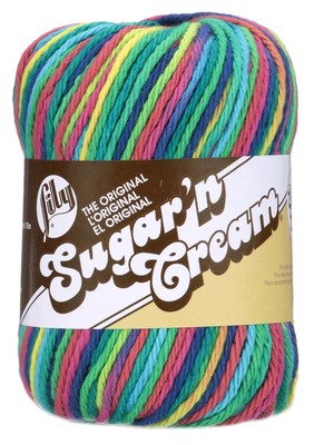 Spinrite Sugar'n Cream Yarn - Ombres Super Size-Psychedelic (6Pk)