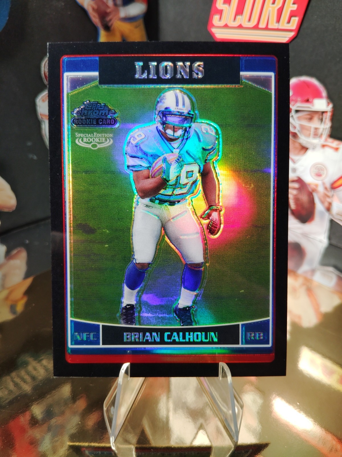 2006 Topps Chrome - Brian Calhoun #258 Black Refractor 048/199 (RC)