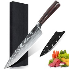 Mdhand Japanese Chef Knife Sharp Kitchen Knife 8" Steel Paring Knife Appliances