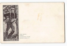 Tupper Lake New York NY Postcard 1901-1907 Mart Moody Famous Adirondack Guide