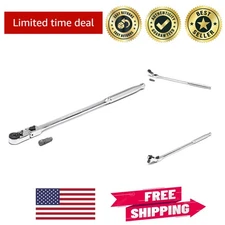 Efficient 12" 1/4" Drive 72 Tooth Quick Release Locking Flex Ratchet Tool