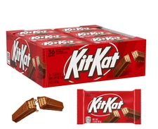Kit Kat Crisp Wafers Milk Chocolate, Full Size Candy Bars, 1.5-Ounce (36 Count)