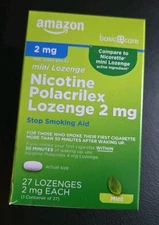 Amazon Basic Care Nicotine Polacrilex Mini Lozenge, 2 Mg (nicotine)