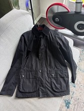 Barbour Ashby Waxed Jacket Black Mens Large L