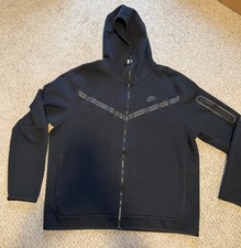 NIKE Tech Fleece Hoodie Men's Full-Zip Sportswear- Black XL LeBron James Gameday