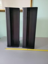 2 Vintage Laserline 100 Cassette Storage Racks Towers w/ Spinning Carousels
