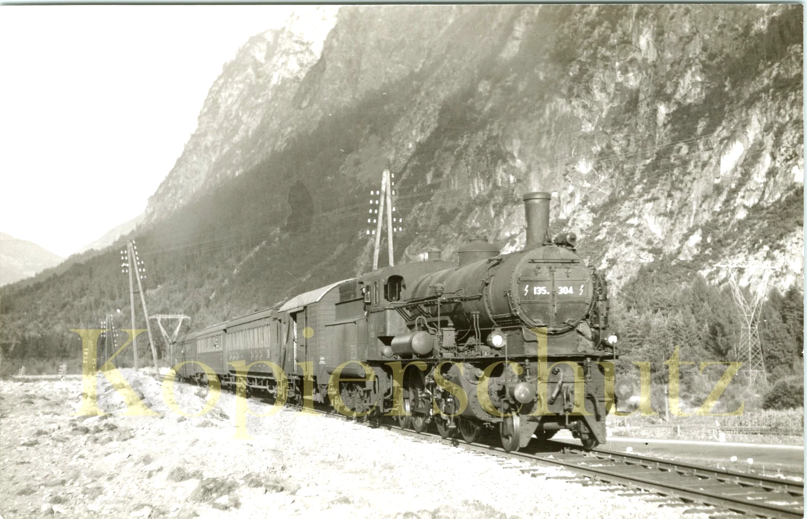 Foto - ÖBB 135.304 um 1955 - Bild 1 von 1