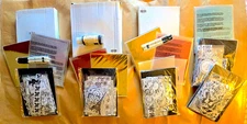 BIG lot of Anna Griffin 3 B&W DIE-CUT KITS plus 2 add'l sets: Xmas, France, Mom+