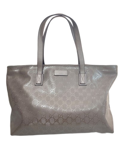 GUCCI Tote Bag Brown Women's GG Imprime Handbag 211137 From Japan