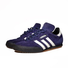 Adidas Samba Trainers Taiwan Vintage UK 7.5 Navy Blue Rare Retro Casual Shoes