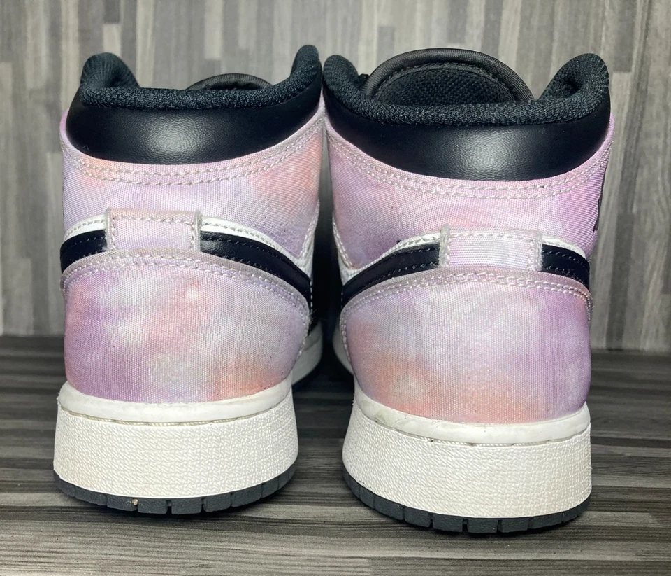 Nike Air Jordan 1 Mid SE GS Negro Blanco Iridiscente DM6216-001 Talla 6Y Para mujeres 7.5 Foto 4 de 4