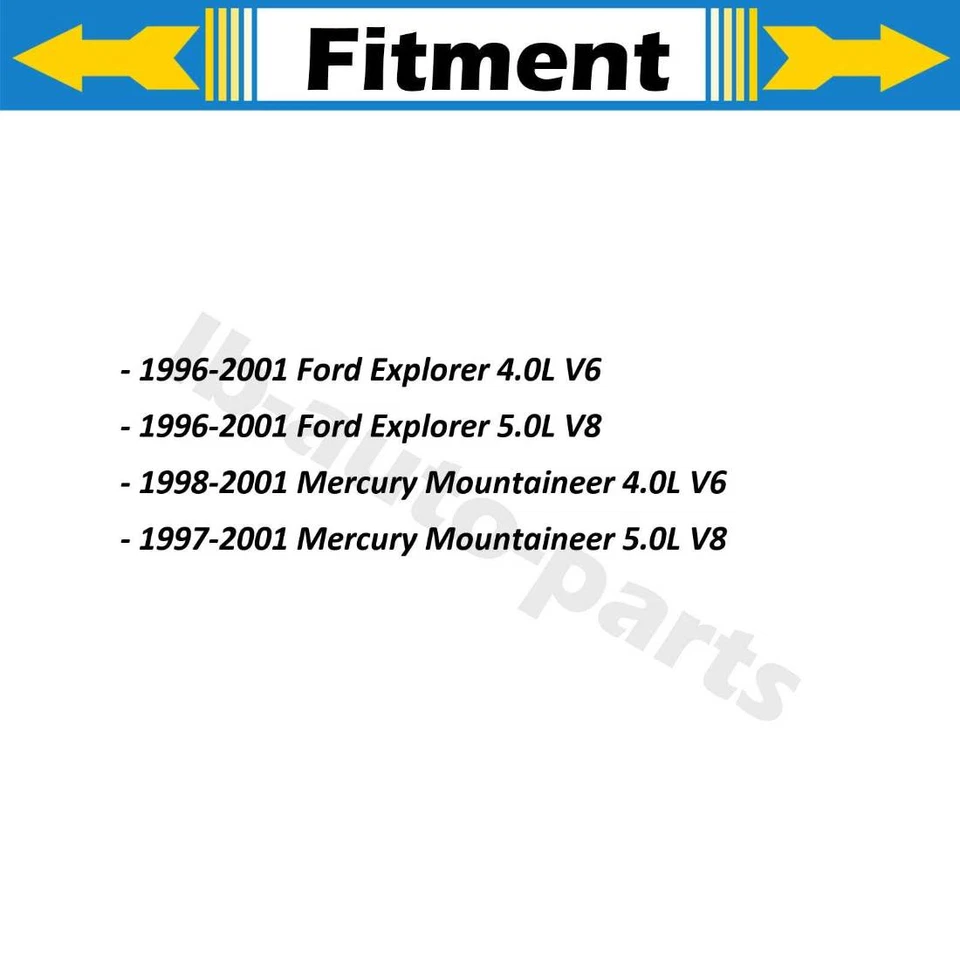 4X Manguera de línea de freno delantero trasero Sunsong para Ford Explorer 1996 1997 1998 1999 Foto 2 de 4
