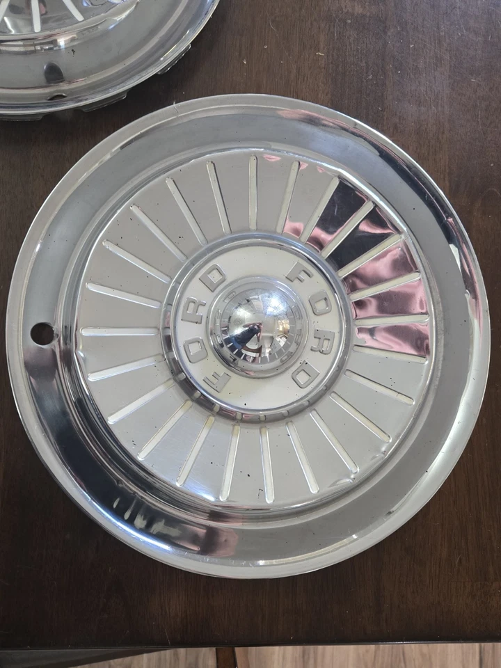 1957 1958 1959 Ford Thunderbird Wheel Covers Hub Caps - Image 3 of 4