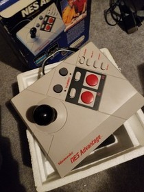 Nintendo NES Advantage Controller NES-026 w/ Box Insert Arcade Joystick 1987