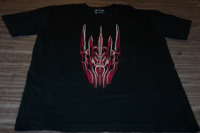 THE LORD OF THE RINGS Sauron Helmet T-Shirt Mens XL Movie
