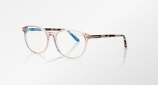 NEW TOM FORD FT5810-B 072 SHINY PINK/CLEAR BLUE LIGHT BLOCK 53MM AUTHENTIC