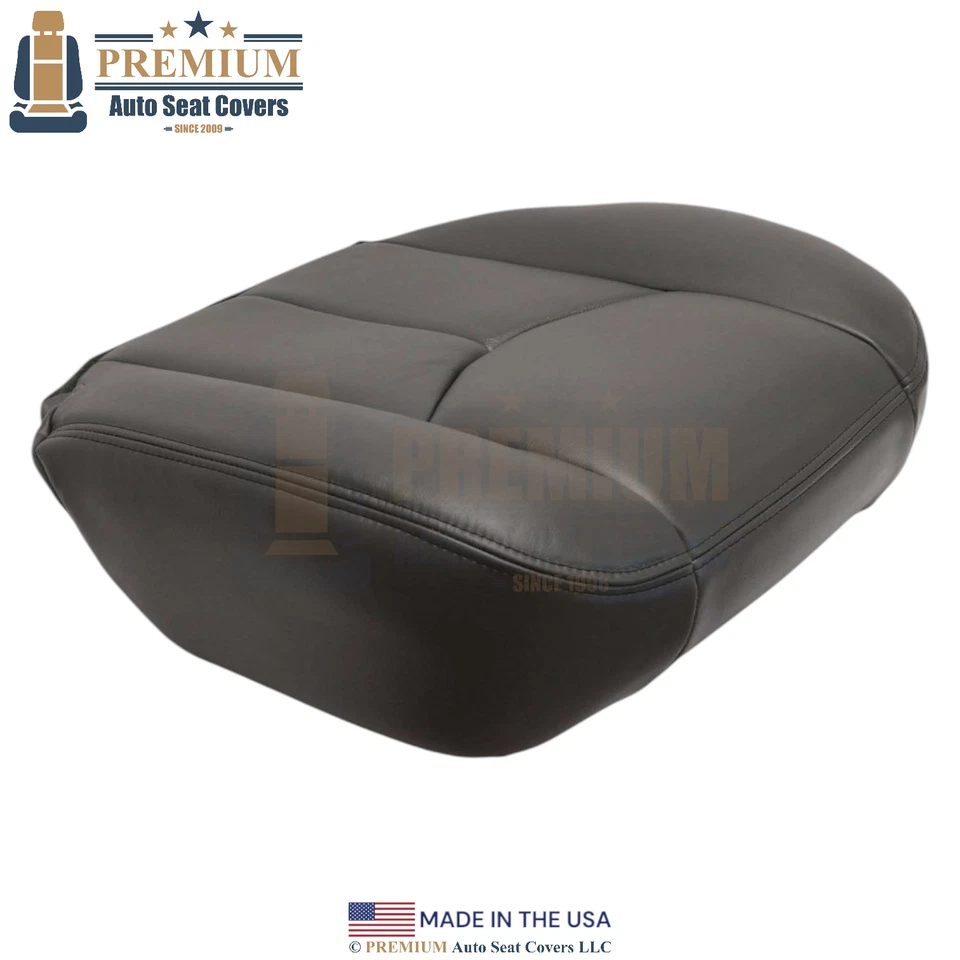 Cubierta inferior de pasajero de cuero genuino para Chevy Silverado 2003-2007 peltre oscuro Foto 4 de 4