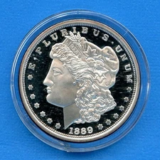 Fantasy Medal in Morgan Dollar Style 1.5" Tribute in Capsule