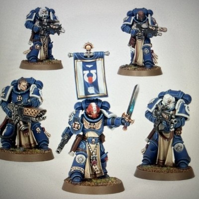 Warhammer 40.000 Space Marine Sternguard Veteran Squad im Gussrahmen 