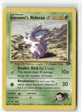 Pokemon Giovanni's Nidoran M 076/132 Gras Gym Challenge Common