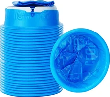 24 Pack Blue Emesis Bags Disposable for Kids, 1000 ml Vomit Bag Morning... 