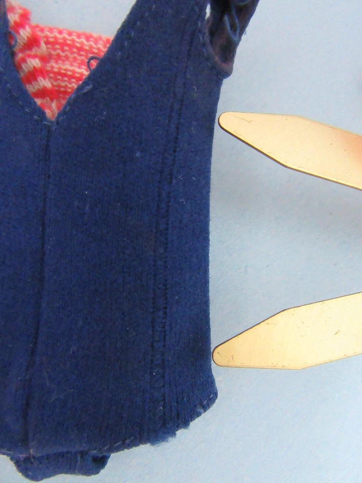 Винтажная Барби - 1965-67 SKIPPER DOLL оригинальный купальник #1030 w туфли и щетка - Изображение 3 из 4