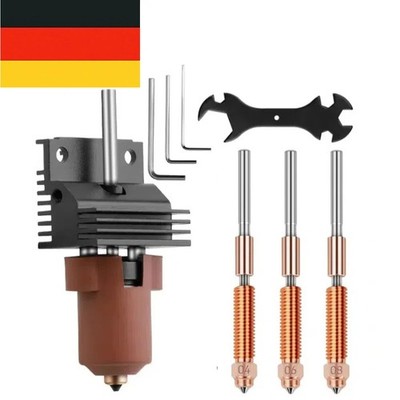 Für Creality K1 K1C K1 Max Heizblock Hotend Kit Gehärteter Stahl Düse 3D Drucker