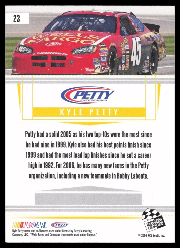 2006 Press Pass Premium #23 Kyle Petty - Image 2 of 2