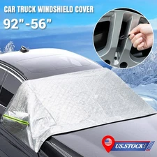 Car Truck Windshield Winter Snow Cover Front Window + Rearview Mirror Protector