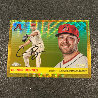 Topps 2024 Topps Chrome Corbin Burnes Diamondbacks #161 Serial Numbered 33/50
