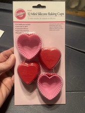 Wilton 12 Mini Silicone Baking Cups Brand New