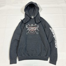 Jerzees Snap On Performance Tools Mens XL Graphic Fleece Hoodie Sweatshirt Y2K