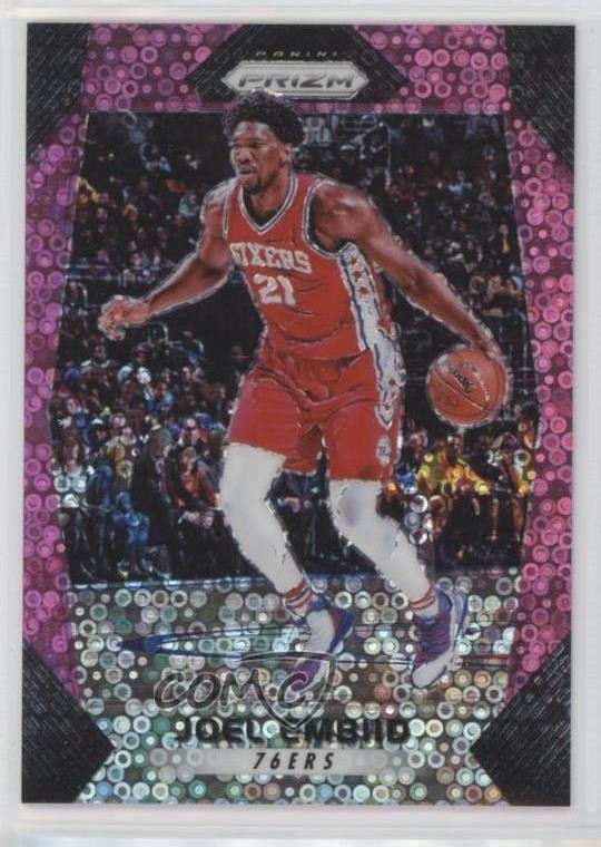 2017-18 Panini Prizm Fast Break Pink Prizm 25/50 Joel Embiid #2 0n64