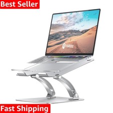 Fully Adjustable Laptop Stand for Desk, Dual Foldable Aluminum Computer Riser...
