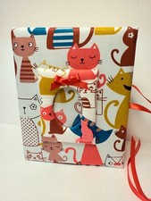 Custom Kitten Cat Photo Album in Coral - Holds 100 4x6 Photos - Handmade