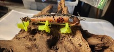 Handcrafted 4.5 inch wooden topwater heddon blade Bait ( CINCINNATI BENGALS)