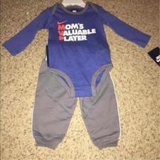 Nwt Nike Kids Infant Matching Set Blue Gray Size 3-6M