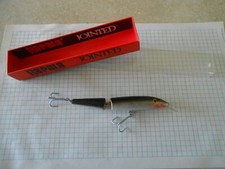 (NOS) VTG TACKLE RAPALA FLOATING J13 (SILVER) BALSA WOOD JOINTED MINNOW w/BOX