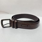Columbia Belt Mens XL Brown Full Grain Leather  Adjustable Buckle Dress Casual