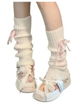 SHENHE Women's Y2K Coquette Bow Tie Leg Warmers Kawaii Knit Stacked Leg Warms...