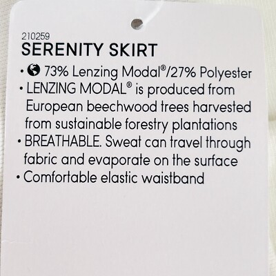Mini Jupe Femme Athleta Serenity Taille S Grande Sel De Mer Modal Doublée Sport