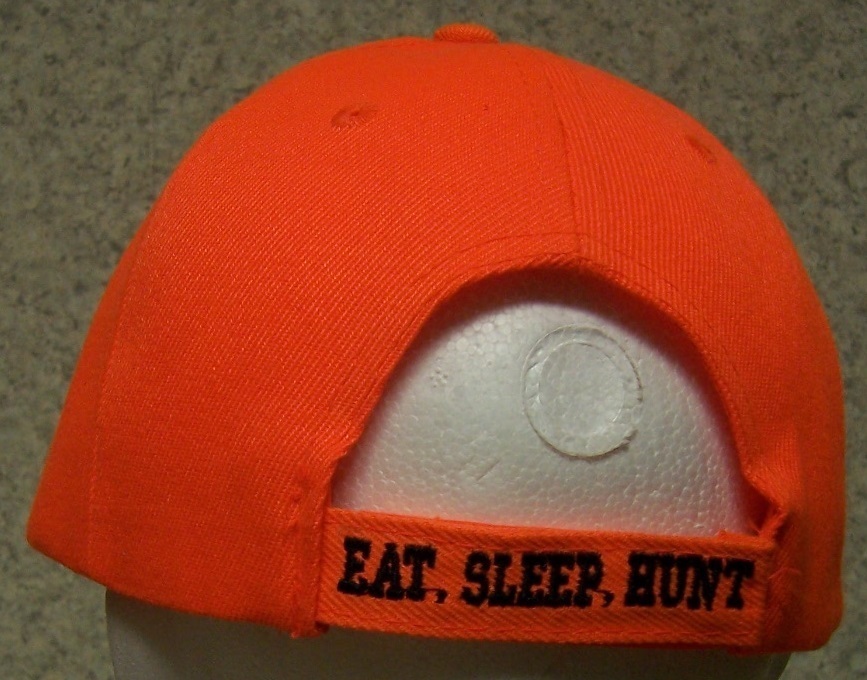 Embroidered Baseball Cap Hunting Bag It Tag It NEW Orange 1