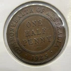1925 George V Half Penny — photo from another recent sale